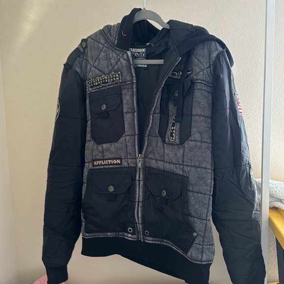 Vintage affliction bomber jacket
